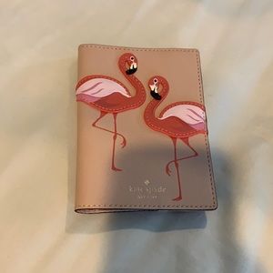 Kate spade flamingo passport holder